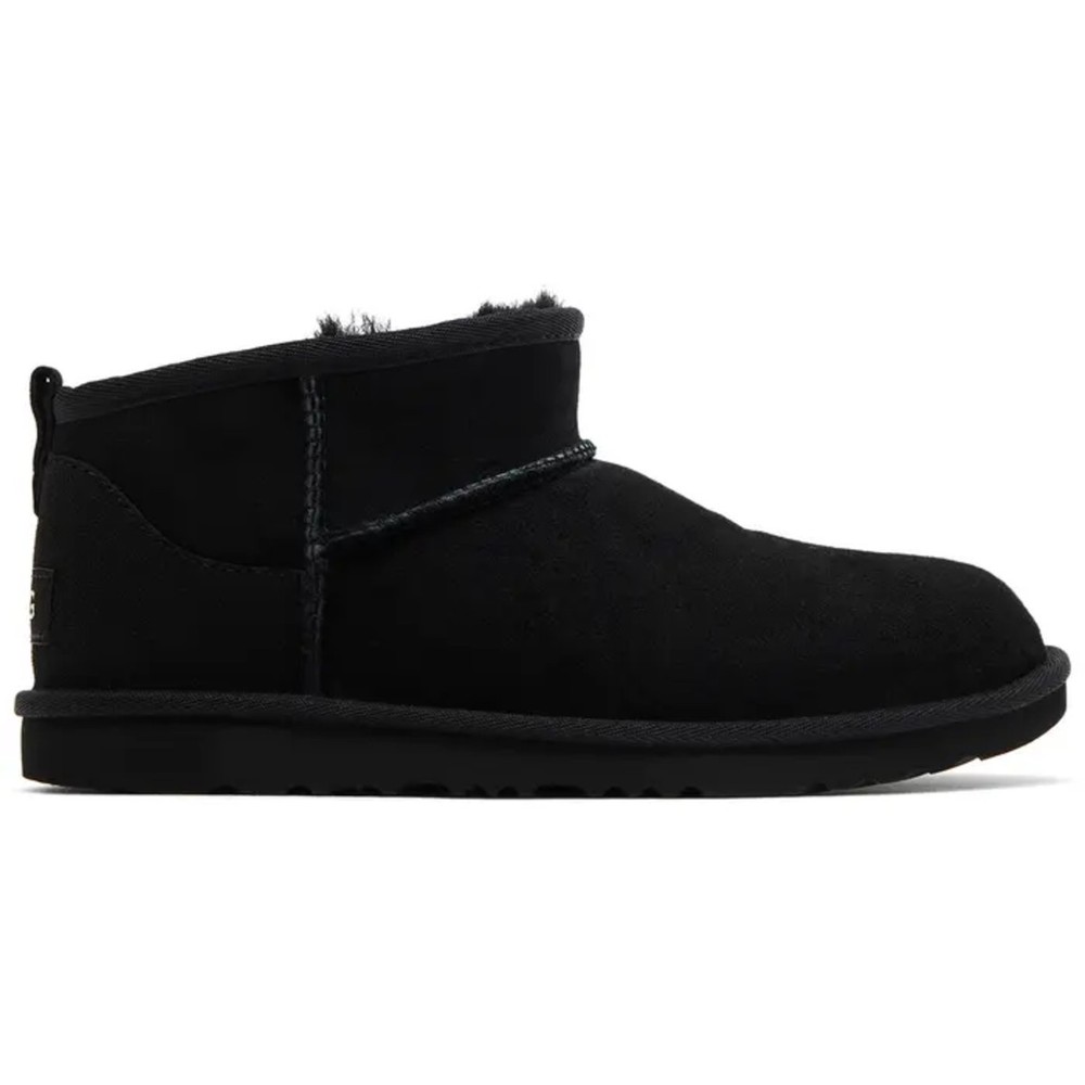 UGG Classic Ultra Mini Boot Black 1130750K-BLK Kids New