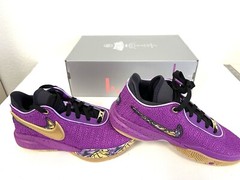 Nike LeBron XX SE Vivid Purple/Metallic Gold FD0207-500 Size US 5.5Y NEW
