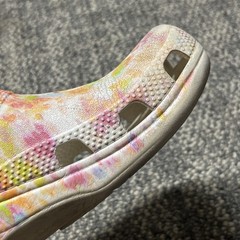 Crocs Classic Clogs Tie Dye Slip-On Shoes Orange White Size J 1 Green Blue Pink