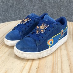 Puma Suede Toddler 11.5C Blue Paw Patrol Chase Lace Up Sneaker Casual Shoes