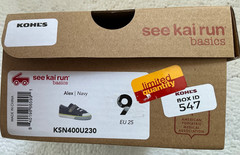 See Kai Run Alex Navy Canvas Hook & Loop Sneaker Unisex Toddler KSN400U230 Sz 9