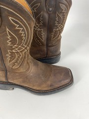ARIAT WorkHog XT Coil Cowboy Boot Youth US 3 Brown Leather Square 10042412