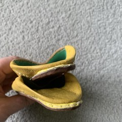 Kids Childrens babouche Leather slippers moroccan Traditional Yellow Size 20