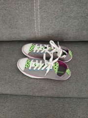 CONVERSE CHUCK TAYLOR ALL STAR CT DOUBLE TONGUE CHARCOAL JR. SZ US 5/EU 37.5