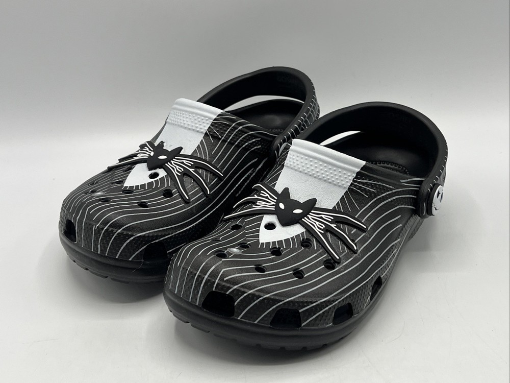 Crocs Nightmare Before Christmas Clogs Kids Size 4j Black White New with Tags