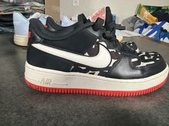 Nike Air Force 1 Low Just Do It Black White Red GS Youth Size 4Y AQ9476-001