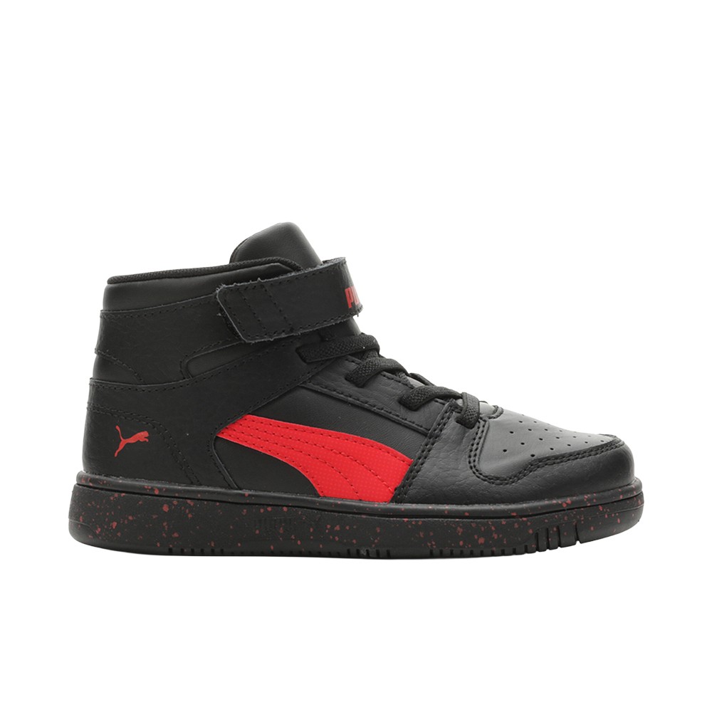 PUMA Rebound Layup Elevated Lace Up Toddler Boys Black Sneakers Casual Shoes 39