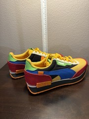 BRAND NEW KID’S PUMA FUTURE RIDER CANDY BAR PS ORG RED BLU SZ 6C