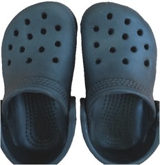 Crocs Classic Iconic Comfort Black Back Strap Clog Sandals Infant Toddler Size 6