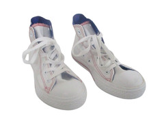 NEW Converse Chuck Taylor AS Canvas High Top Kids Shoes Sneakers 1 White/Red