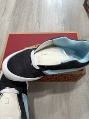 VANS Knu Skool Low Top Suede Black Blue White Unisex Kids 7 US BNWT AT-4/87
