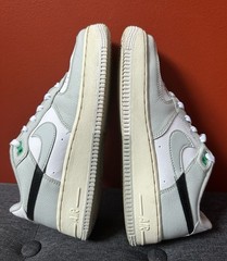 Nike Air Force 1 Split Light Silver White Black Low 07 LV8 Youth Size 6.0