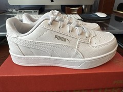 Puma Kids Caven 2.0 PS White/Silver/Black Shoes (393838-02)