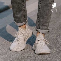 Kid Size UIN Slip On Shoes Canvas Comfortable Loafers „AWWW“