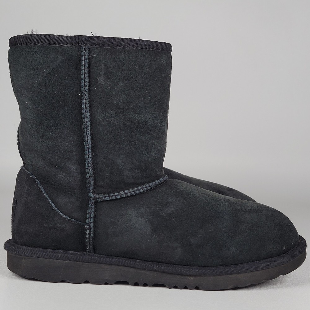 UGG 1017703K Shearling Style Black Mid-Calf Boots Kids US 5