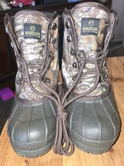 Magellan Outdoors Waterproof Boots Youth 2 Brown Ankle Top Lace Up 157861