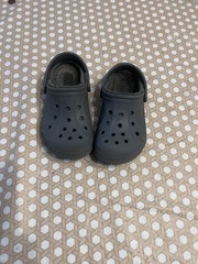 Crocs Fur Clog Sandals Unisex Little Kids Child Size C 13 Gray