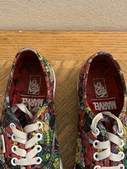 VANS X Marvel Comics Female Superheros Canvas Skate Shoe Unisex Kids Size 3