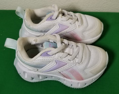 Reebok Zig Dynamica White Teal Pink Comfort Casual Sneakers Toddler Size 6
