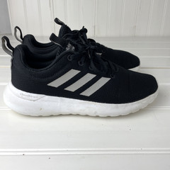 Adidas Cloudfoam Sneakers Black White Youth Size 5