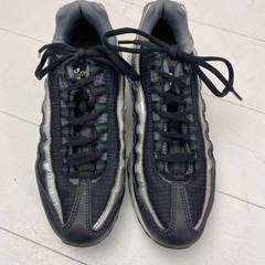 Nike Air Max 95 GS Black Metallic Silver Sneakers Kids Mens Size 6.5Y AT8091-001