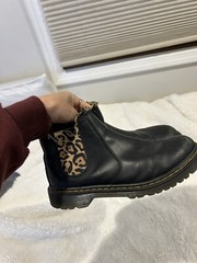 Dr.Martens Kids 2976 Leonore Leo Ankle Leather Boots Shoes Sz 6