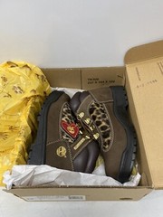 Timberland Field Boots Leopard Luxe Brown Limited Edition Sz 13 Youth NIB Rare