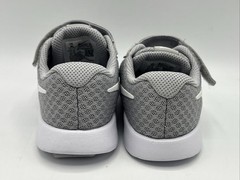 Nike Tanjun Kid Size 8 Grey White Hook and Loop Slip on Sneakers New