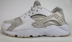 Nike Air Huarache Run 654275-110 Triple White Running shoes Youth Size 6.5Y