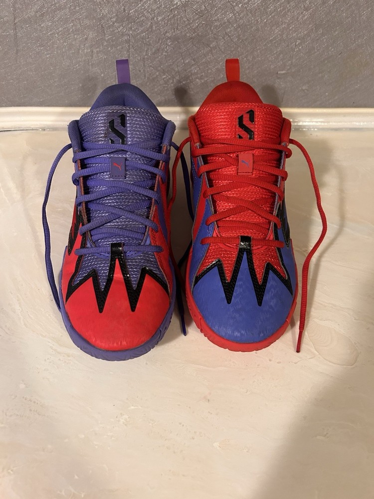 PUMA Scoot Zeros Pred Lace Up Youth Boys Purple, Red Sneakers Casual Shoes 3103