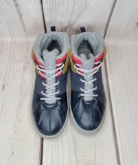 OshKosh B’gosh Color Block High Top Duck Boots Blue/Gray Big Kids Size 3M