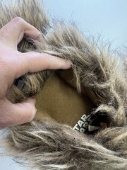 Star Wars Chewbacca Bundle, Furry Slippers Kid Size 2-3 And Chewy Stuffed Animal