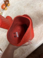 Dragon scale Hunter Red Waterproof Rain Boots Kids Size 12US