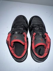 2007 Jordan 1 Retro Low (ps) size 12C 315869-001 Black/blk/red Rare