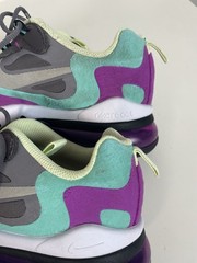 Nike Air Max 270 React Sneakers Size 4.5Y Gunsmoke Aurora Violet BQ0103-007