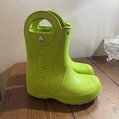 Crocs Kids Green Handle It Rain Boots US Toddler’s Size C12 Slip On