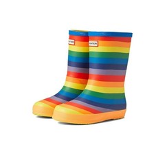 Hunter Kids First Classic Rainbow Print Rain Boot UK 4