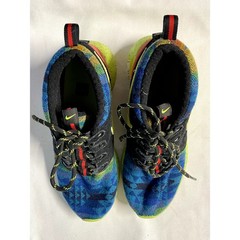 NIKE PENDLETON ROSHE FLYKNIT AZTEC PRINT LEATHER WOOL SNEAKERS 5.5Y