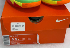 Nike KD VI 6 GS Candy Edition Lime Red Orange (599477-300) Size 5.5Y GOOD