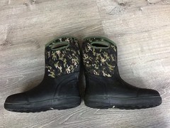 Bogs Kids Classic II Pop C Camo Mud Boots Youth Size 7 Waterproof Rated -30