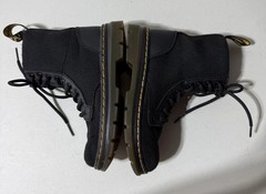 Dr. Martens Doc Combs Combat Full Zip/ Lace Up Boots Youth Kids 12 Canvas Black