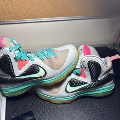 🔥 NIKE LEBRON 9 SOUTH BEACH (GS) – SIZE 7Y 🔥 ICONIC MIAMI VICE COLORWAY