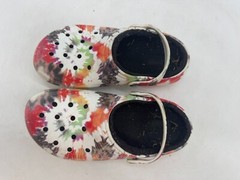 Crocs Classic Lined Clogs Kids Multicolor Rubber Slip-On Straps Round Toe – J3