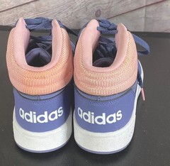 Adidas Hoops Mid Top 2.0 Athletic Sneakers Shoes Youth 6 Purple Pink Basketball