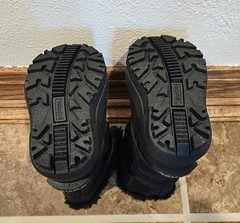 Sorel Toddler Size 4 Snow Commander Boots NV1960-010 Black Faux Fur Lined Winter