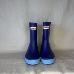HUNTER Original Kids First Classic Unisex Wellington Boots Bitter Indigo UK 8