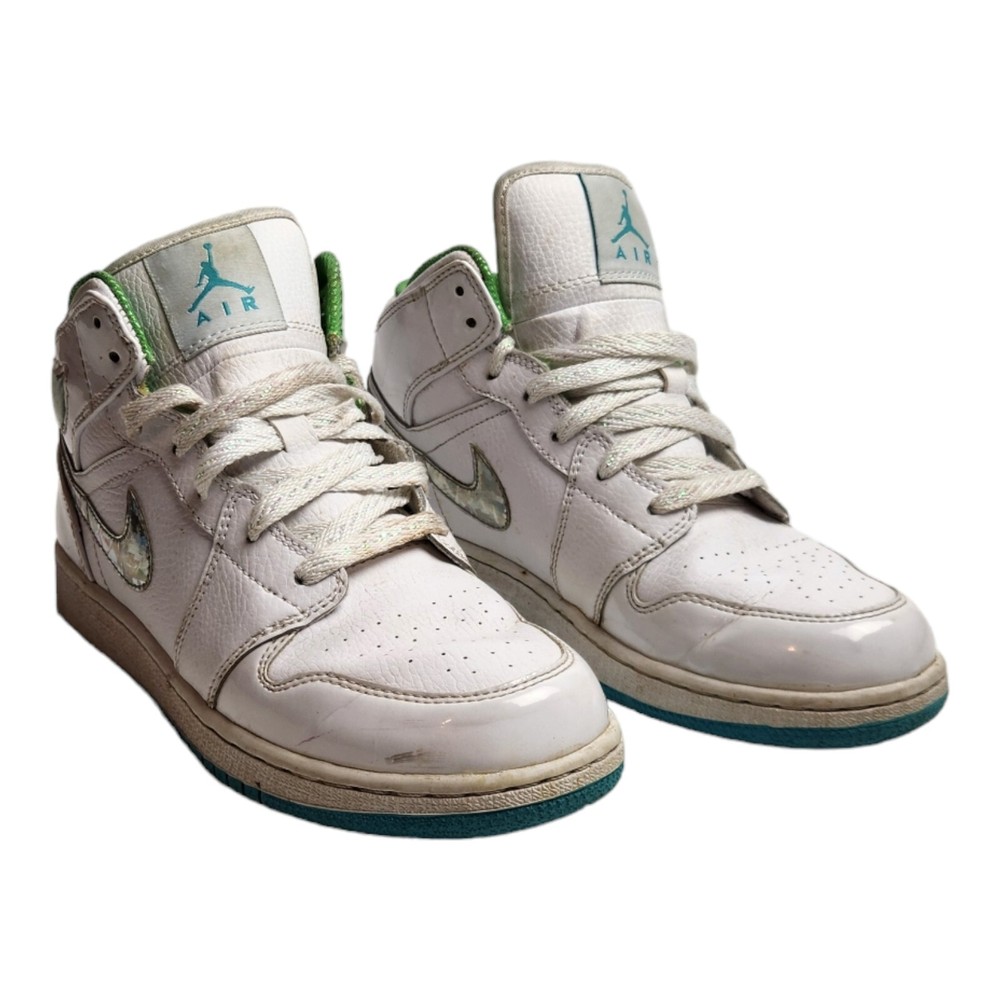 Nike Air Jordan 1 Phat GS 6.5Y ‚Diamond Swoosh-Bright Turquoise‘ 454659-101