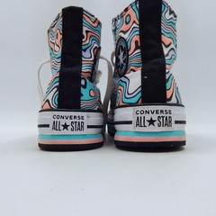 Converse Chuck Taylor All Star Platform Lift Color Swirl High Top Sneakers 4.5