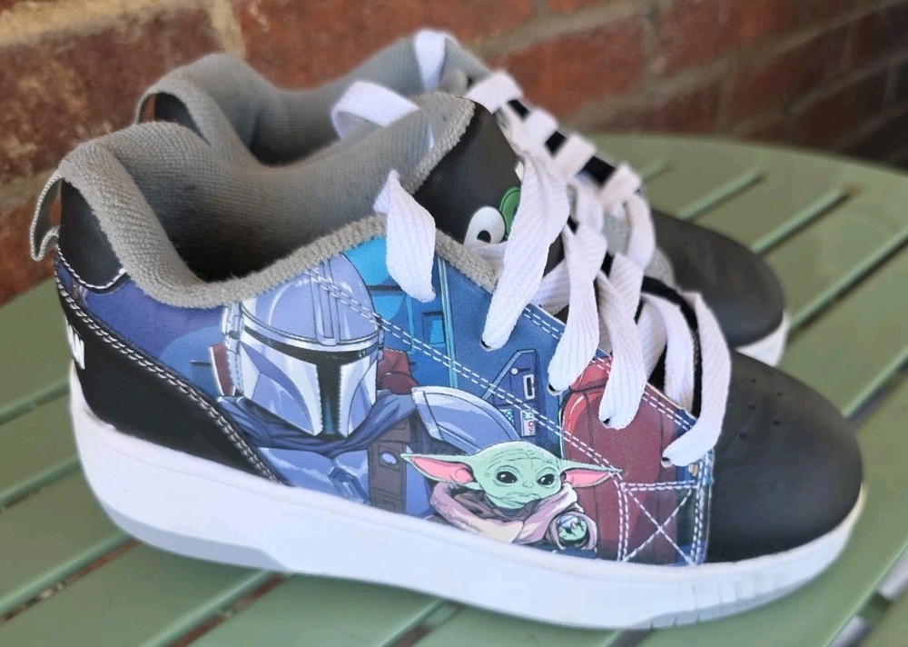 Pop By Heelys Star Wars Mandalorian Grogu Baby Yoda Wheeled Shoes Youth 3 Eur 34