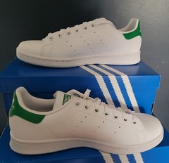 NEW ADIDAS STAN SMITH J PRIMEGREEN „CLOUD WHITE GREEN“ US 5.5